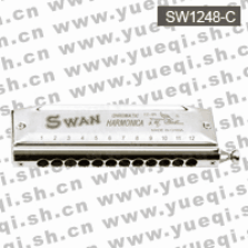 天鵝牌SW1248-C型12孔48音半音階C調口琴(塑盒)